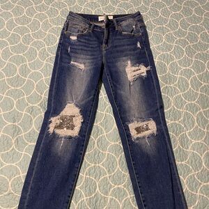 Risen Jeans Blue Denim